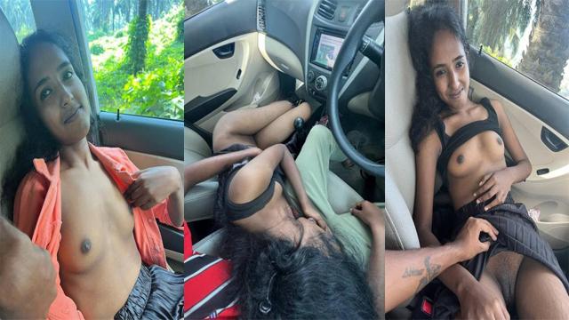 Young Slim Mallu GF Car Fucking Captured