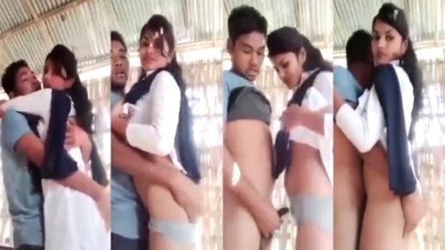 Young College Couple Outdoor Fucking